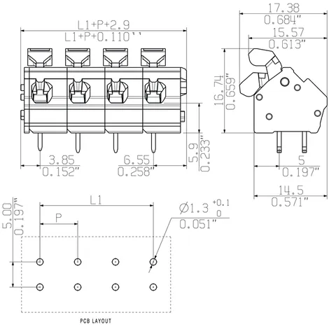 Weidmuller 1952710000 LMZFL 7/5/135 3.5SW — Accessori generali