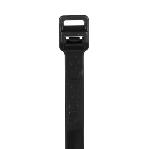 Panduit PLT5EH-C0 UV Resistant Nylon Cable Tie, Extra Heavy Duty, Black, 20.1" Length — Connettori e spine