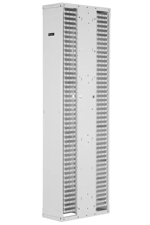 Panduit PE2VD10WH Vertical Dual-Sided Manager, 45RU, 10 in. Wide, White — Industrial Cables & Wires