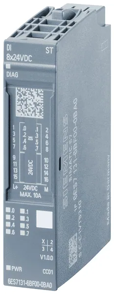 Siemens 6ES7131-6BF01-2BA0 SIMATIC ET 200SP DI 8x 24V DC ST PU 10