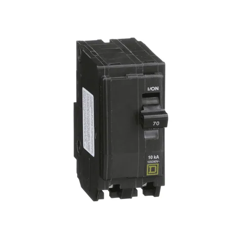 Schneider Electric QO270 Mini circuit breaker, QO, 70A, 2 pole, 120/240VAC, 10kA, plug in mount — Accessori generali