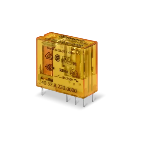Finder 40.52 8A Typ 40.52 Miniature Relay for Sockets and PCBs — Contactors & Relays
