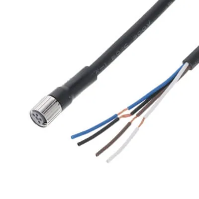 Omron XS3F-M8PVC4S2M XS3F-M8PVC4S2M Sensor Cable, M8 Straight Socket — Cables & Connectivity