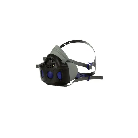 3M HF-802SD Secure Click Half Facepiece Reusable Respirator with Speaking Diaphragm , Medium — General Accessories