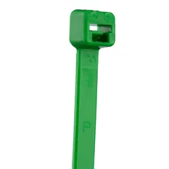 Panduit PLT2S-C5 Pan-Ty® PLT2S-C5 Cable Tie, Green, PA6.6, 7.4"L, 50lb, PK100 — Connectors & Plugs