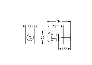 Wago 790-398 T-connector; for busbars Cu 10 mm x 3 mm — Terminal Blocks