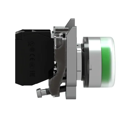 Schneider Electric XB4BP31 Spring Return Push Button, Harmony XB4, Green, 22mm — Switches & Modular Apparatus