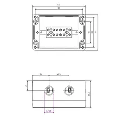 Weidmuller 8000004224 Terminal Box KLIPPON POK2 M20BCSS EX — Accessori generali