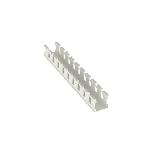 Panduit NE1X1WH6 Panduct® NE1X1WH6 Wide Slot Duct, White, Hal-Free PPO, 1.06"x1.14", PK6 — Industrial Cables & Wires