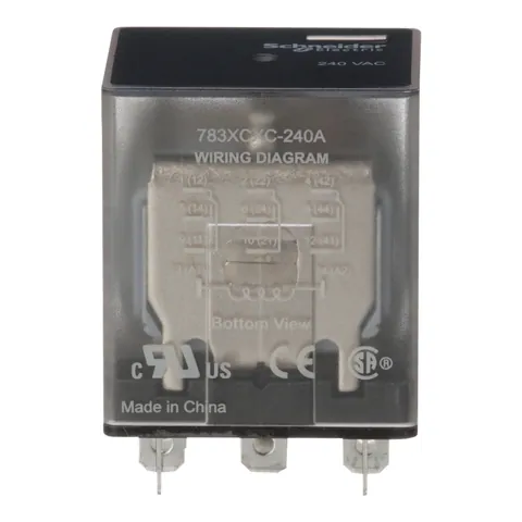Schneider Electric 783XCXC-240A Power relay, SE Relays, 15A, 3PDT, 240 VAC, clear cover — Akcesoria ogólne