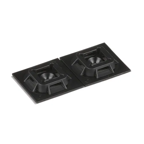 Panduit SGABM25-AT-C0 Super-Grip Mount, Black, UV PA6.6, Acrylic Adh., 1x1" — Connectors & Plugs