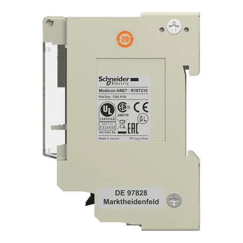Schneider Electric ABE7R16T210 Sub-base with plug-in electromechanical relay ABE7 - 16 channels - relay 10 mm — PLC Systems & Hardware