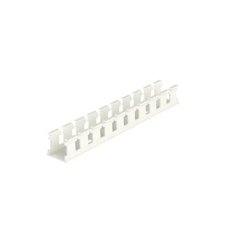 Panduit NE1X1WH6 Panduct® NE1X1WH6 Wide Slot Duct, White, Hal-Free PPO, 1.06"x1.14", PK6 — Industrial Cables & Wires