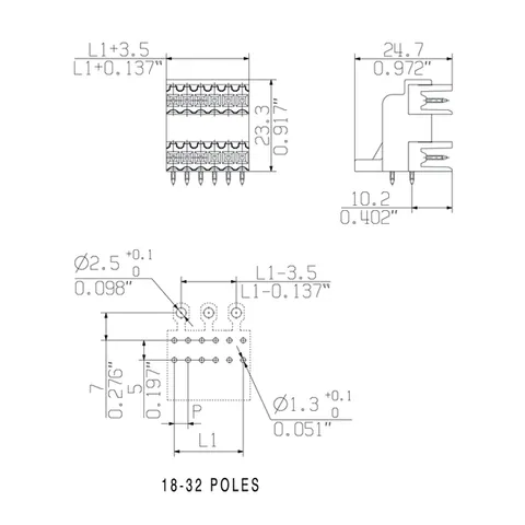 Weidmuller 1633420000 PCB Plug-in Connector SLD 3.50/18/90 3.2SN OR BX — Accessori generali