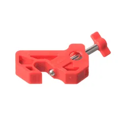 Panduit PSL-MCBNT-V Circuit Breaker Lockout no tool, Nylon, Red, 0.4"x1.9", PK5 — Hand & Power Tools
