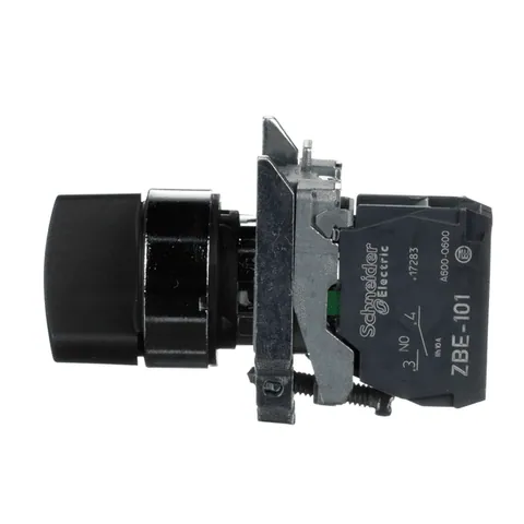Schneider Electric XB4BD21 22mm Push Button Selector Switch, 2-Position Maintained, 1 NO Contact, 600V — Switches & Modular Apparatus