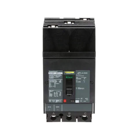 Schneider Electric HJA36030 Circuit breaker, PowerPacT H, 30A, 3 pole, 600VAC, 25kA, I-Line, thermal magnetic, 80%, ABC — Accessori generali