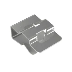 Panduit MCMS25-P-C Clip-on Mount for Cable Tie, Indoor Use, Zinc Plated Steel, .125-.240", PK100 — Connectors & Plugs