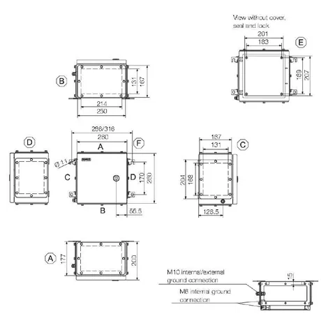 Weidmuller 1199960000 Terminal Box - Quarter Lock KTB QL 262620 S4E1 — Accessori generali