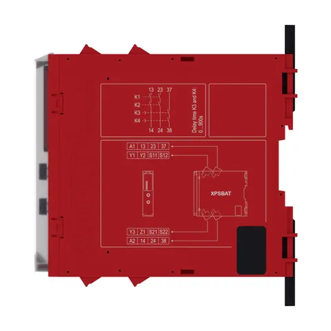 Schneider Electric XPSBAT12A1AP safety module, Harmony XPS, time delayed output, for Estop, guard, OSSD, 24V AC or DC, screw — Contattori e relè
