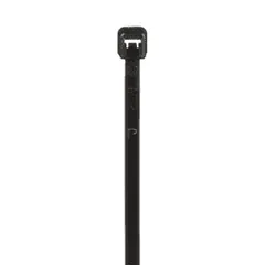 Panduit PLT1M-M0 Pan-Ty® PLT1M-M0 Cable Tie, Black, UV PA6.6, 3.9"L, 18lb, PK1000 — Connectors & Plugs
