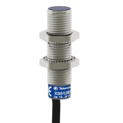 Schneider Electric XS612B1MBL2 Inductive proximity sensors XS, inductive sensor XS6 M12, L54mm, brass, Sn4mm, 24...240VAC/DC, cable 2 m — Proximity & Inductive Sensors