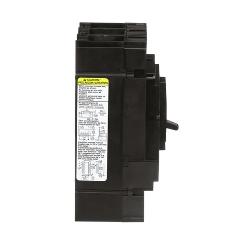 Schneider Electric JDL36150 Circuit breaker, PowerPacT J, 150A, 3 pole, 600VAC, 14kA, lugs, thermal magnetic, 80% — General Accessories