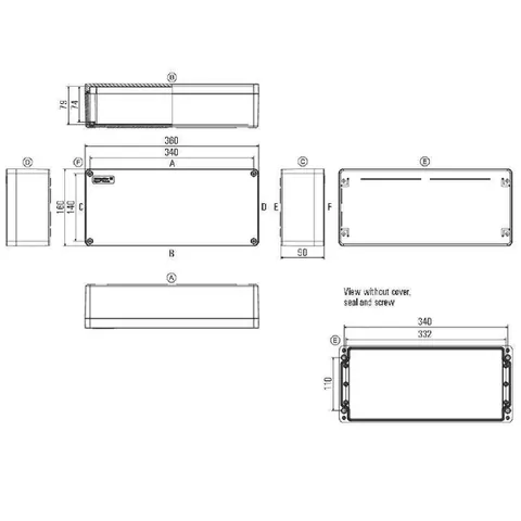 Weidmuller 1305910000 POK 163609 Empty Enclosure — General Accessories