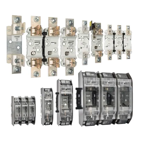 Mersen Y201340 NH Plastic Base Size NH1 3-Pole for DIN Rail — Steuerung & HMI