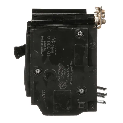 Schneider Electric QOB3401021 Mini circuit breaker, QO, 40A, 3 pole, 120/240VAC, 10kA, bolt on mount, AC shunt — General Accessories