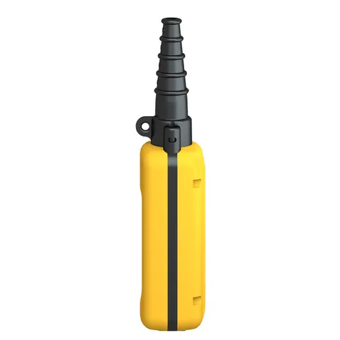 Schneider Electric XACA03H7 Empty pendant control station, Harmony XAC, plastic, yellow, 3 cut outs, UL CSA certified — Accesorios generales