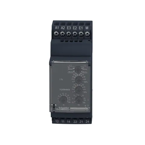 Schneider Electric RM35JA32MW current control relay, Harmony Control Relays, 5A, 2CO, overcurrent or undercurrent detection, 0.15…15A, 24…240V AC DC — Contactors & Relays