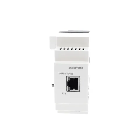 Schneider Electric SR3NET01BD communication interface, Zelio Logic SR2 SR3, Ethernet, for SR3 24V DC, smart relay — PLC Systems & Hardware