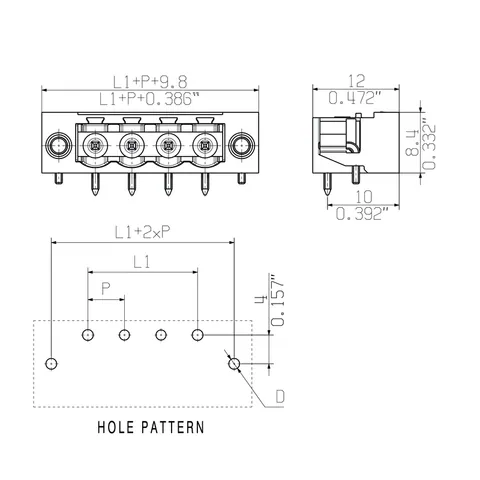Weidmuller 1150540000 PCB Plug-in Connector SL 5.08HC/20/90LF 3.2SN BK BX — Accessori generali