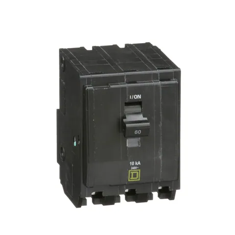 Schneider Electric QO360 Mini circuit breaker, QO, 60A, 3 pole, 120/240VAC, 10kA, plug in mount — Akcesoria ogólne