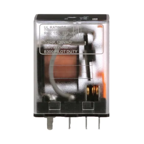 Schneider Electric 782XBXCT-120A Power relay, SE Relays, 15A, DPDT, 120 VAC, clear cover, Faston terminlas — Akcesoria ogólne
