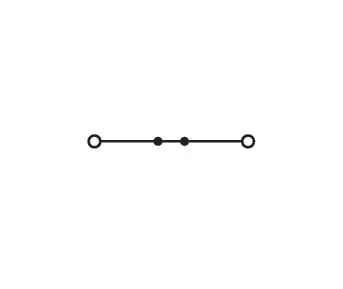 Wago 2000-1205 TOPJOB®S feedthrough terminal block; rail mount; 2-conductor; 3.5 mm wide; black — Terminal Blocks