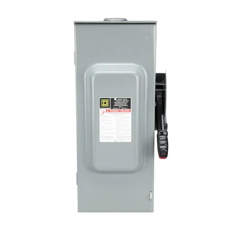 Schneider Electric HU363RB Heavy Duty Safety Switch, Non-Fusible, 100A, 3 Wire, 3 Poles, 600VAC/DC, Type 3R, Bolt On Hub Provision — Akcesoria ogólne