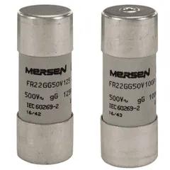 Mersen S214629 Cylindrical fuse-link gG 500VAC 22.2x58, 63A with striker — Interruttori automatici e fusibili