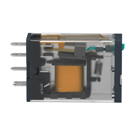 Schneider Electric RPM11BD plug-in relay, Harmony electromechanical relays, 15A, 1CO, lockable test button, 24V DC — Contactores y relés