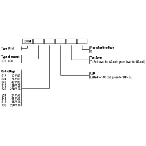 Weidmuller 7760056104 DRM570730LT Relay with 4 CO Contacts — Contactores y relés
