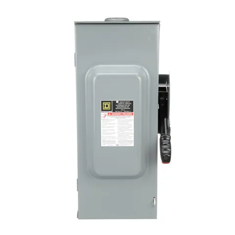Schneider Electric H223NRB Safety switch, heavy duty, fusible, 100A, 3 wire, 2 poles, 1 neutral, 30hp, 240VAC/250VDC, Type 3R, bolt on hub provision — Akcesoria ogólne