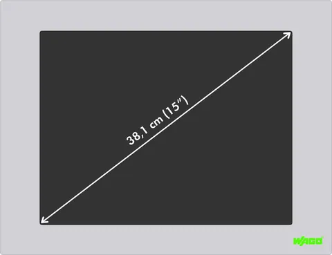 Wago 762-3150/000-001 Control Panel; 15.0" (38.1 cm); 1024 x 768 pixels; Target Visualization — PLC