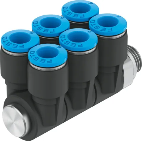 Festo 186255 Multiple distributor QSLV6-G1/4-6