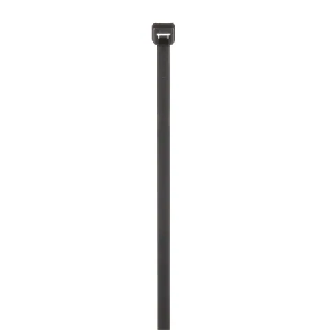Panduit PLT2I-C0 Pan-Ty® PLT2I-C0 Cable Tie, Black, UV PA6.6, 8"L, 40lb, PK100 — Connectors & Plugs
