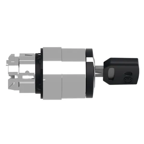 Schneider Electric ZB4BG02 Head for key selector switch, Harmony XB4, metal, black, 22mm, key 455, 2 positions, stay put — Schalter & modulare Geräte