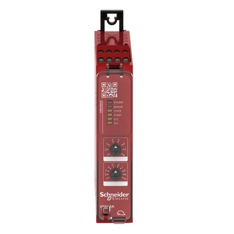 Schneider Electric XPSUAK12AP safety module, Harmony XPSU, Cat 4, features XPSUAF with PNP or NPN, safety mat, 24V AC or DC, screw — Contactors & Relays