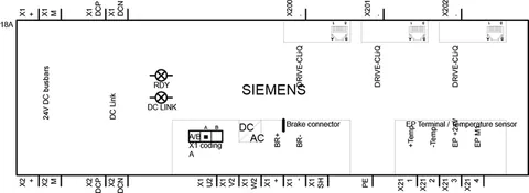 Siemens 6SL3120-1TE21-8AA4 Sinamics S120 Single MOMO 18A INT — Drives & Inverters
