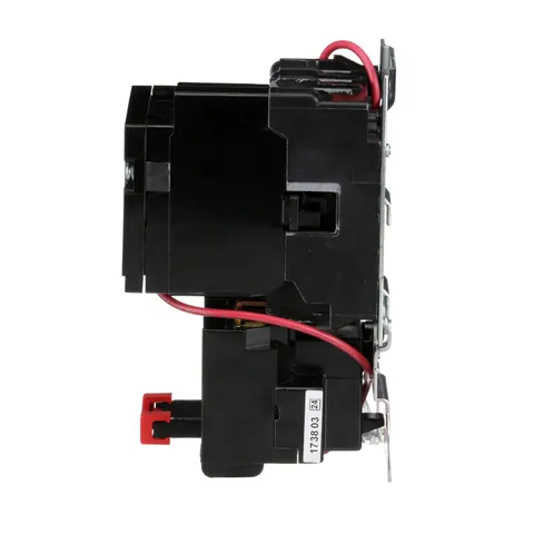 Schneider Electric 8536SCO3V01S NEMA motor starter, Type S, nonreversing, Size 1, 27A, 10HP at 460VAC, 5kA SCCR, 3 phase, 3 pole, melting alloy, 24VAC coil, open — General Accessories