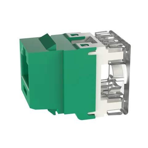 Panduit NKP5E88MGR NetKey Cat 5e Punchdown Jack, Green — Accesorios generales